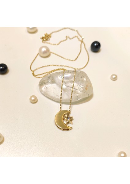 Ayyıldız Kolye 14 Ayar Altın Hd Videolu