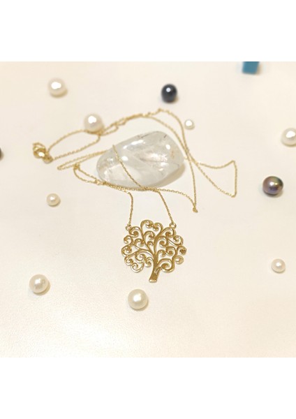 Hayat Ağacı Kolye 14 Ayar Altın Hd Videolu fiyatları