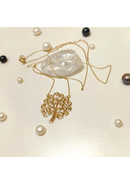 Hayat Ağacı Kolye 14 Ayar Altın Hd Videolu fırsatları