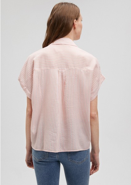 Pembe Çizgili Gömlek 1210711-86966