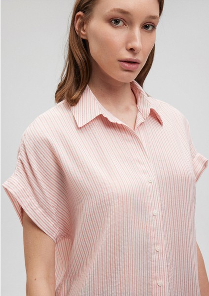 Pembe Çizgili Gömlek 1210711-86966