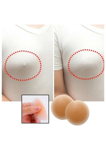 Silikon Göğüs Ucu Kapatıcı Gizleyici Bant Aparat Nipple Pad