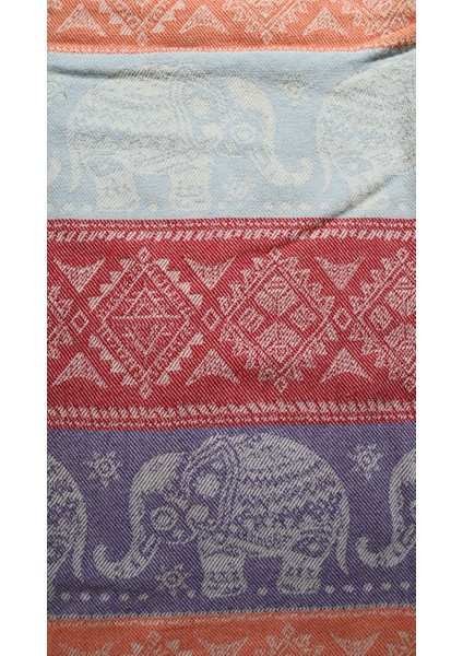 Aztek Fil Peştemal - %100 Pamuk- 100X180- Peştemal- Plaj Havlusu-Etnik Fil Desen