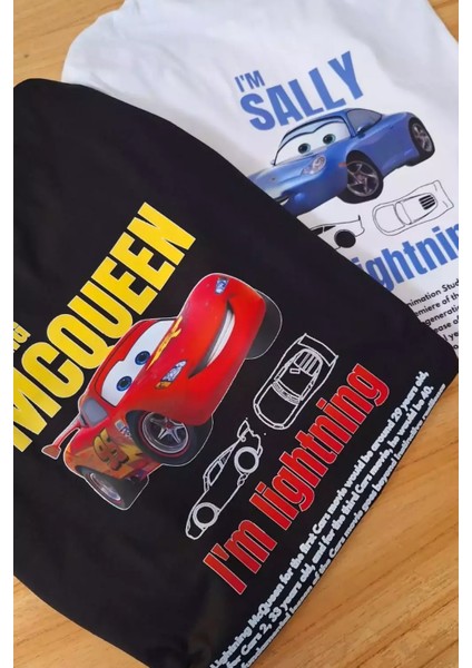 Mcqueen & I'm Sally Cars Filmi 2'li Sevgili/çift/arkadaş T-Shirt Seti