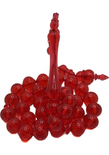 Açık Kırmızı Toz Kehribar Tesbih modelleri