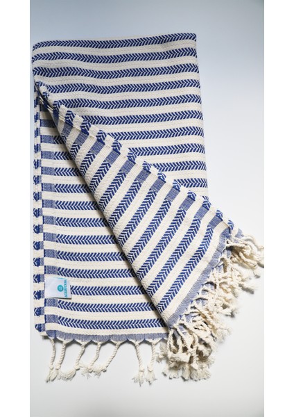 Knidos Peştemal - %100 Pamuk- 100X180- Peştemal- Plaj Havlusu- Çizgi Desen