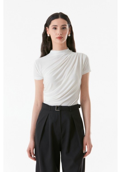 Basic Yanları Büzgülü Bluz modelleri