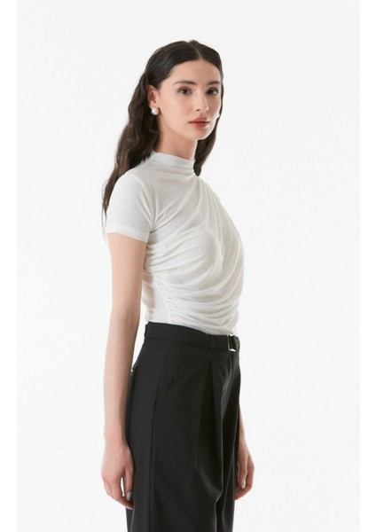 Basic Yanları Büzgülü Bluz indirimleri