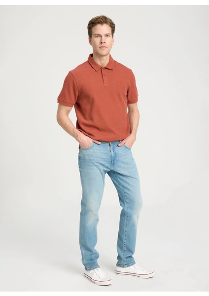 Düşük Bel Regular Fit Açık Mavi Erkek Denim Pantolon W12T023404 Texas Tapered Jean Pant