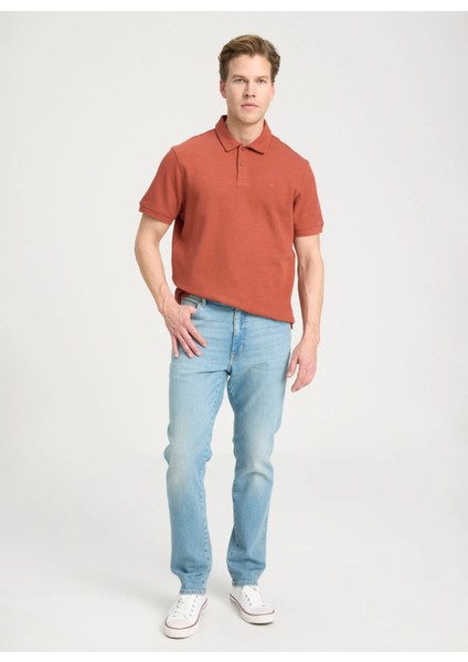 Düşük Bel Regular Fit Açık Mavi Erkek Denim Pantolon W12T023404 Texas Tapered Jean Pant