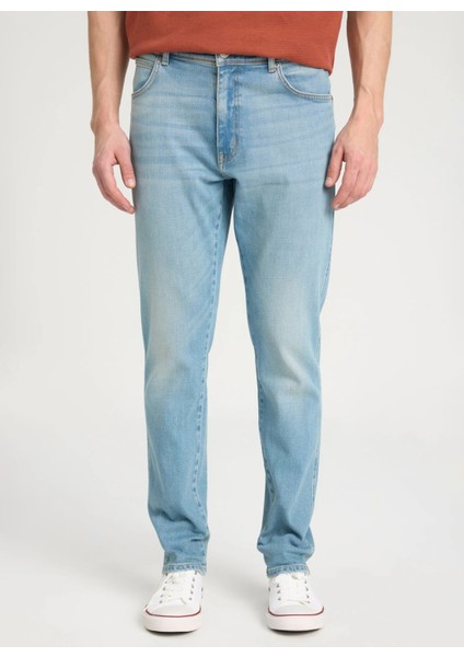 Düşük Bel Regular Fit Açık Mavi Erkek Denim Pantolon W12T023404 Texas Tapered Jean Pant modelleri