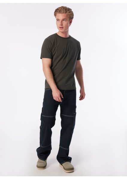 Bisiklet Yaka Baskılı Haki Erkek T-Shirt Kmtr S226 Road_craft&co Regular Fıt fiyatları