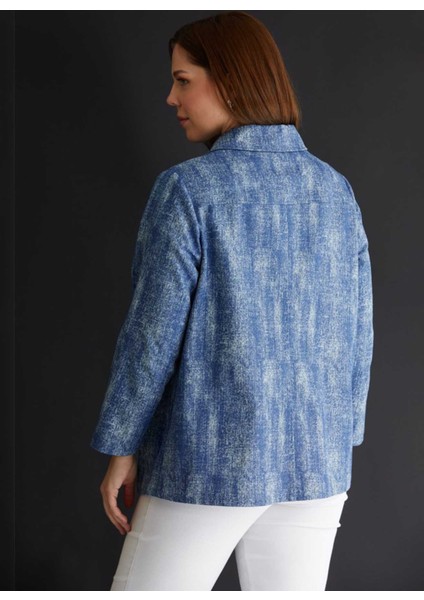 Normal Indigo Kadın Ceket 24YSL1341-BB fırsatları