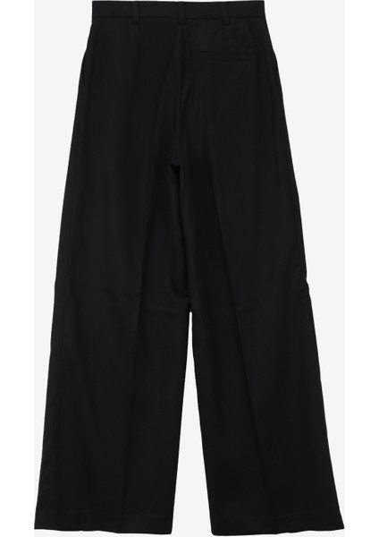 Yüksek Bel Geniş Fit Siyah Kadın Pantolon 483GLF05A fiyatları