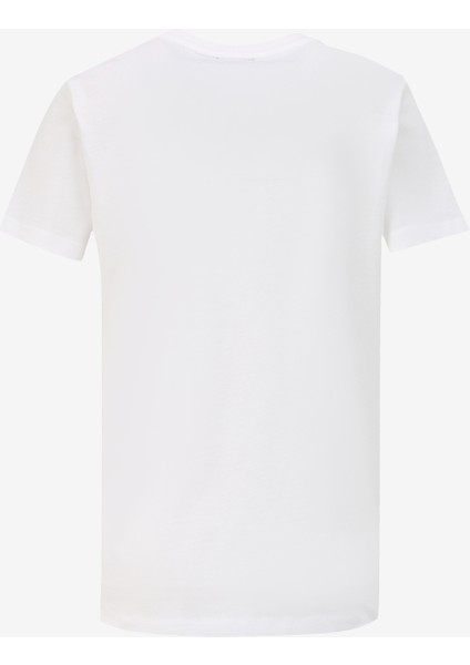 Bisiklet Yaka Baskılı Kırık Beyaz Kadın T-Shirt FC4SL-TST0286 fiyatları