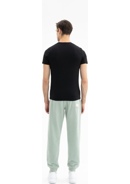 Erkek Regular Fit Şardonsuz 3 İplik Basic Lastikli Paçalı Eşofman Altı K26174680601