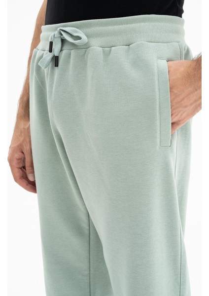 Erkek Regular Fit Şardonsuz 3 İplik Basic Lastikli Paçalı Eşofman Altı K26174680601