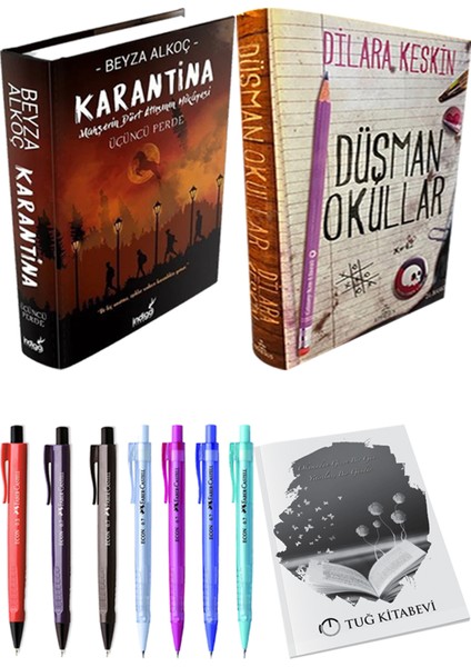 Karantina 3 - Düşman Okullar 1 + Kalem + Not Defteri