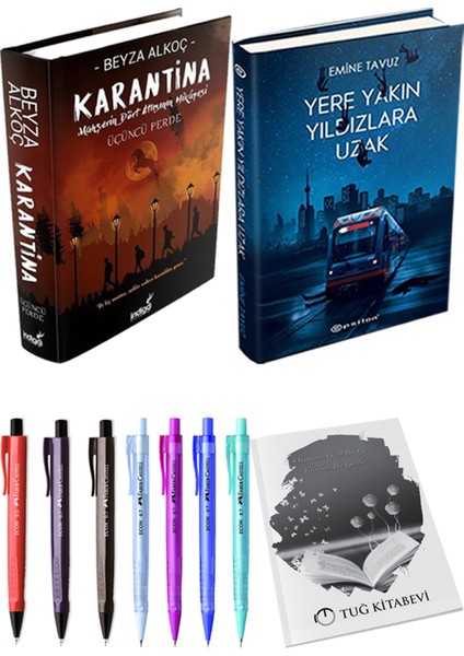 Karantina 3-Yere Yakın Yıldızlara Uzak + Kalem + Not Defteri