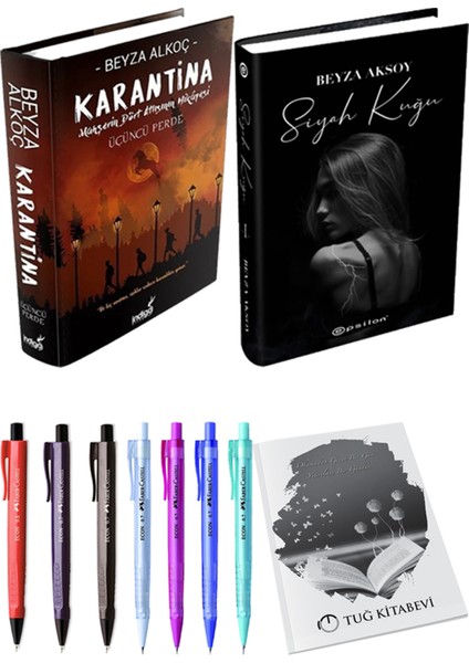Karantina 3-Siyah Kuğu + Kalem + Not Defteri