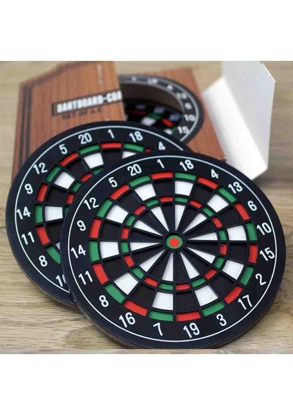 Çift Taraflı 30 cm Dart Tahtası ve 4 Adet Ok Metal Iğne Uçlu