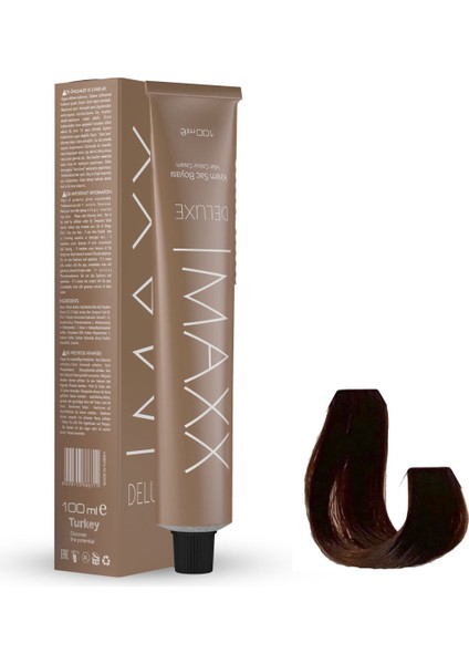 Maxx Deluxe Tüp Boya 6.37 Bronz Kahve 60 Ml + Sıvı Oksidan