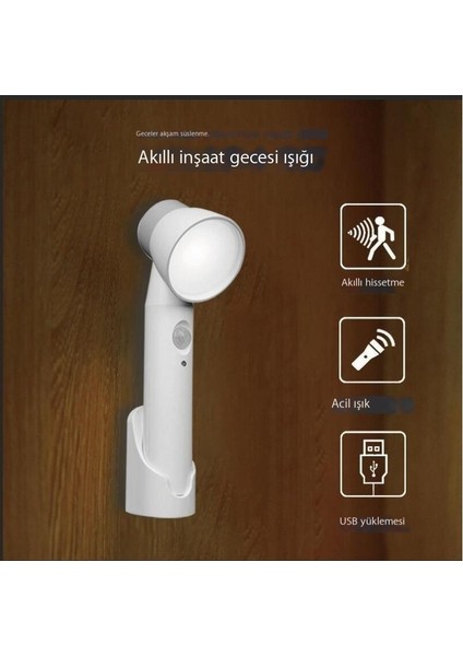 Gece Lambası 3'ü 1 Arada Akıllı Ev USB Şarj Edilebilir Akıllı Masa Lambası (Yurt Dışından)