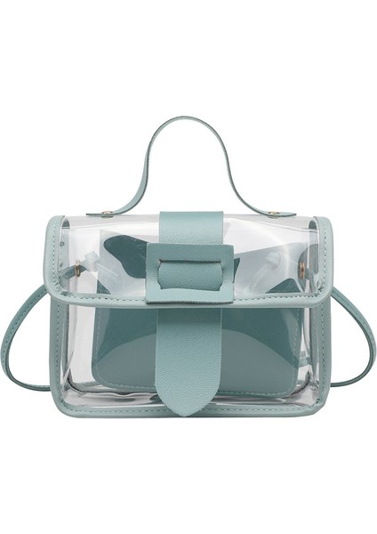 Korean Version Transparent Jelly Women's Bag, Popular Summer Single Shoulder Crossbody Bag, Pvc Jelly Bag (Yurt Dışından)