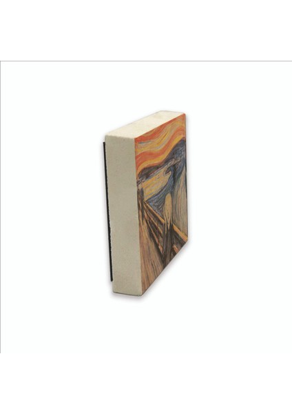Çığlık Edvard Munch, 1893 Baskılı Doğaltaş MAGNETKRG-168BUZDOLABI Süsü fırsatları