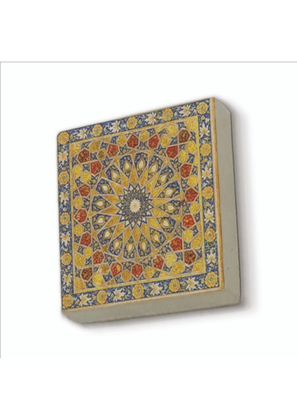 Çini Desen Baskılı Doğaltaş MAGNETKD-007BUZDOLABI Süsü