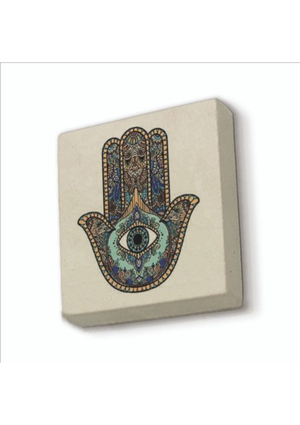 Fatıma’nın Eli Baskılı Doğaltaş MAGNETKD-001BUZDOLABI Süsü