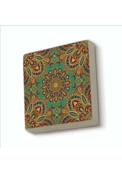 Çini Desen Baskılı Doğaltaş MAGNETKD-045BUZDOLABI Süsü