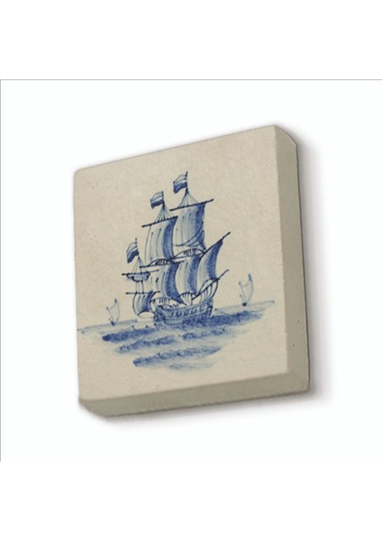 Hollanda Deseni Baskılı Doğaltaş MAGNETKD-095BUZDOLABI Süsü