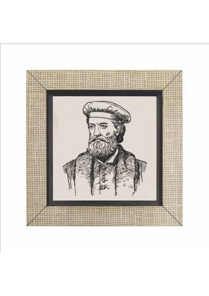 Italyan Kaşif Marco Polo Baskılı Mdf MAGNETKRG-062BUZDOLABI Süsü fırsatları