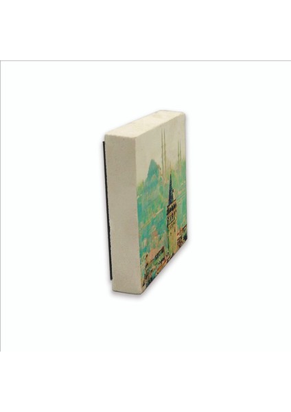 Galata Kulesi + Süleymaniye Camii Baskılı Doğaltaş MAGNETKRT-023BUZDOLABI Süsü fırsatları