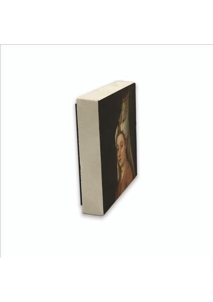 Hürrem Sultan Portre Çizim Baskılı Doğaltaş MAGNETKRT-094BUZDOLABI Süsü fırsatları