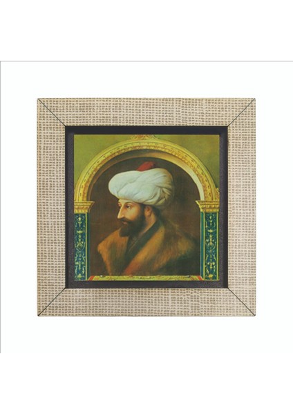 Fatih Sultan Mehmet Değiştirilmiş Çizim Baskılı Mdf MAGNETKRT-089BUZDOLABI Süsü fırsatları