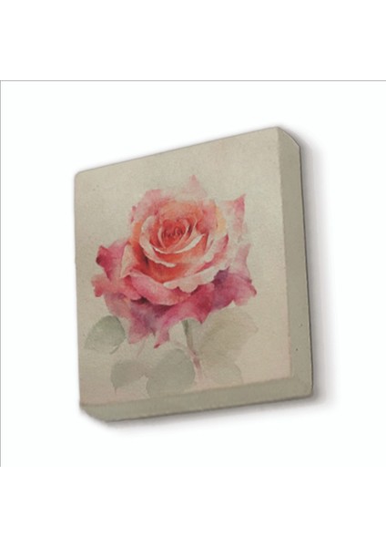 Gül Baskılı Doğaltaş MAGNETKRG-151BUZDOLABI Süsü