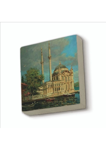 Ortaköy Camii Baskılı Doğaltaş MAGNETKRT-039BUZDOLABI Süsü