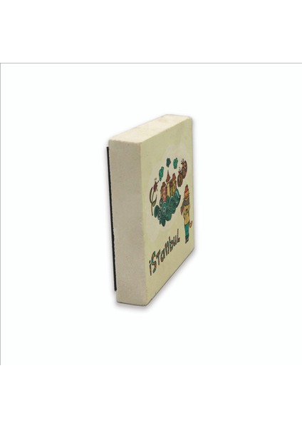 Istanbul Kedisi Baskılı Doğaltaş MAGNETKRT-062BUZDOLABI Süsü fırsatları