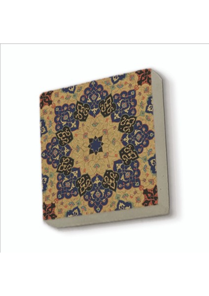 Çini Desen Baskılı Doğaltaş MAGNETKD-011BUZDOLABI Süsü