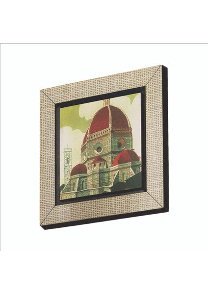 Italya Görseli Baskılı Mdf MAGNETKRG-058BUZDOLABI Süsü
