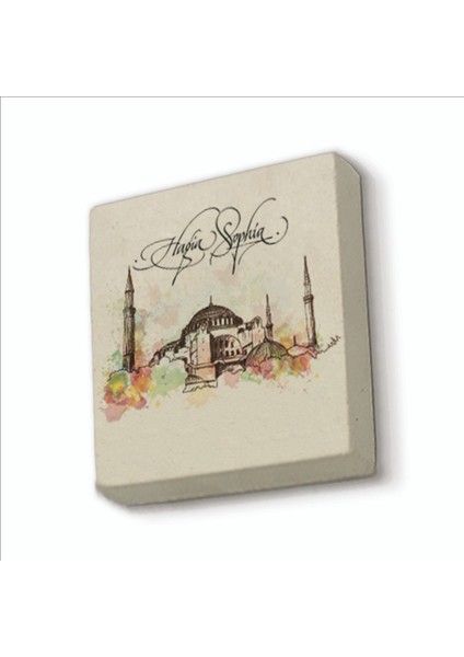 Ayasofya Camii Baskılı Doğaltaş MAGNETKRT-005BUZDOLABI Süsü