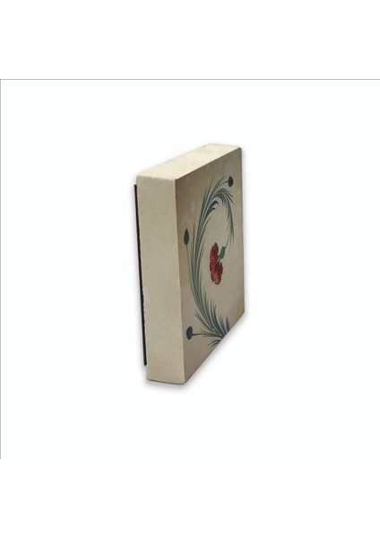 Karanfil Ebrusu Baskılı Doğaltaş MAGNETKRT-071BUZDOLABI Süsü fırsatları