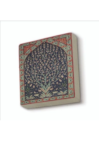 Iznik Çinisi Baskılı Doğaltaş MAGNETKD-107BUZDOLABI Süsü