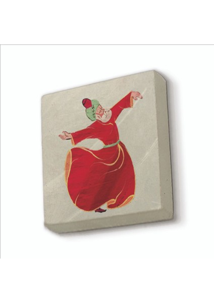 Semazen Baskılı Doğaltaş MAGNETKRT-079BUZDOLABI Süsü