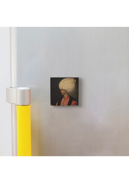 Kanuni Sultan Süleyman Tiziano Vecellio ÇIZIMI,1530’LAR Baskılı Doğaltaş MAGNETKRT-093 modelleri