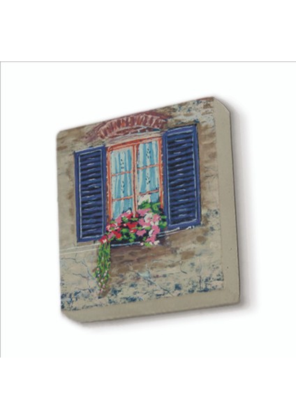 Italya Görseli Baskılı Doğaltaş MAGNETKRG-060BUZDOLABI Süsü