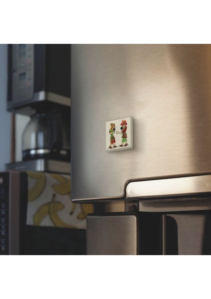 Hacivat ile Karagöz Baskılı Doğaltaş MAGNETKRT-114BUZDOLABI Süsü fiyatları