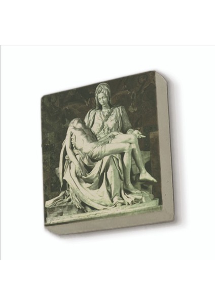 Pietà Michelangelo, 1498 Baskılı Doğaltaş MAGNETKRG-144BUZDOLABI Süsü